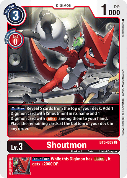 BT5-009 Shoutmon Uncommon