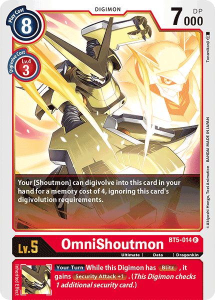 BT5-014 OmniShoutmon Rare