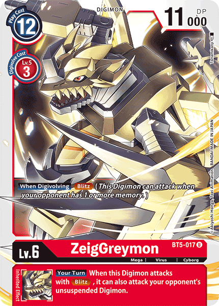 BT5-017 ZeigGreymon Uncommon