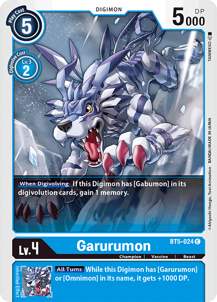 BT5-024 Garurumon Common