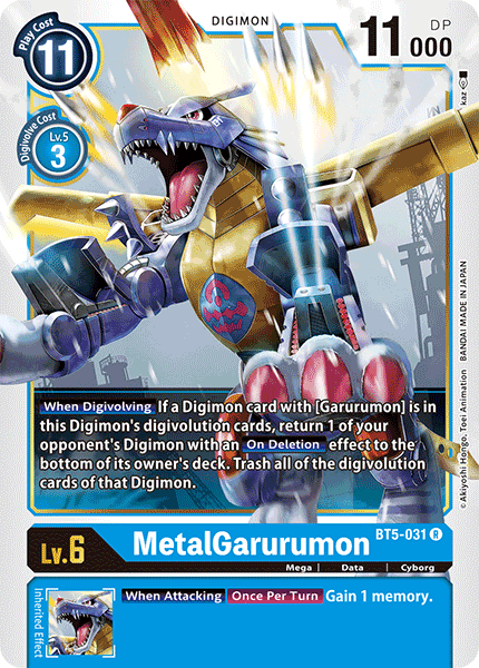 BT5-031 MetalGarurumon Rare