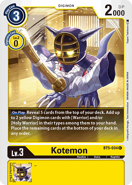 BT5-034 Kotemon Common