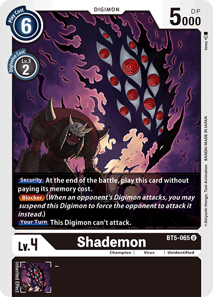 BT5-065 Shademon Uncommon RB01 Reprint