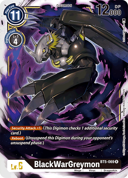 BT5-069 BlackWarGreymon Rare