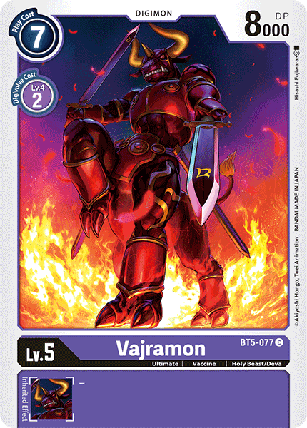 BT5-077 Vajramon Uncommon