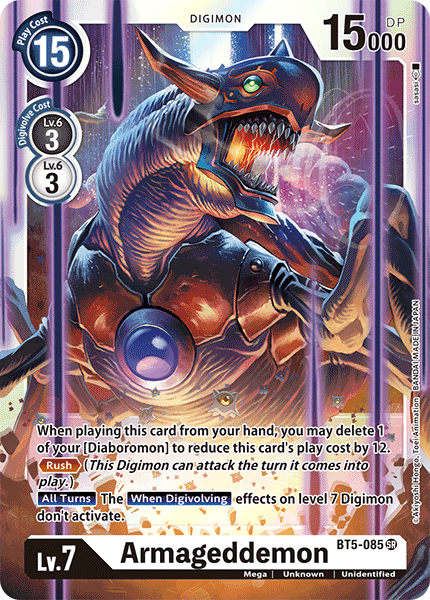 BT5-085 Armageddemon Super Rare