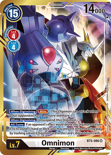 BT5-086 Omnimon Alt Art (Nakano) Super Rare