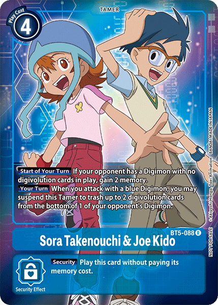 BT5-088 Sora Takenouchi & Joe Kido Alt Art Rare