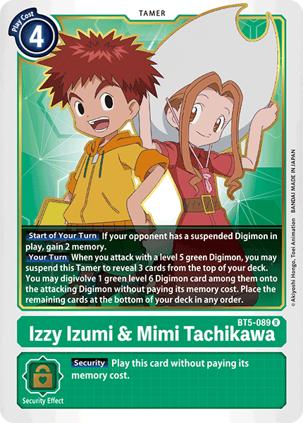 BT5-089 Izzy Izumi & Mimi Tachikawa Rare