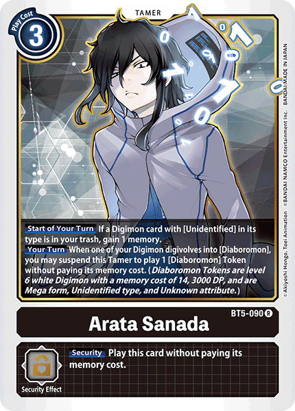 BT5-090 Arata Sanada Rare