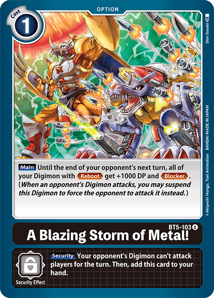 BT5-103 A Blazing Storm of Metal! Uncommon