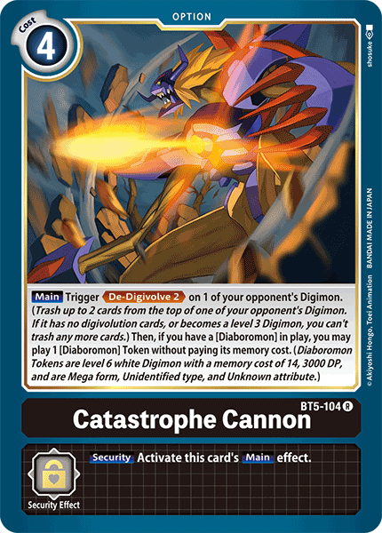 BT5-104 Catastrophe Cannon Rare