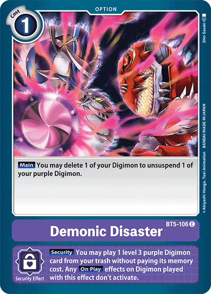 BT5-106 Demonic Disaster Common