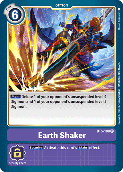 BT5-108 Earth Shaker Rare