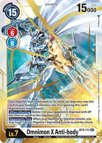 BT5-111 Omnimon X-Anti-body Secret Rare