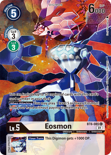 (BT11) BT6-085 Eosmon Alternate Art