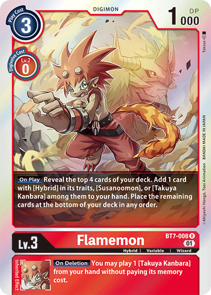 BT7-008 Flamemon Rare