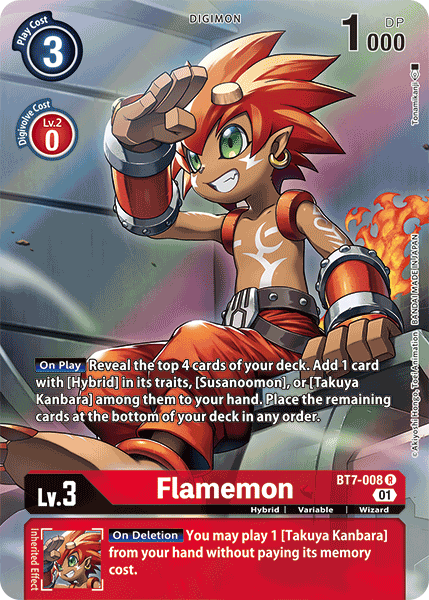 BT7-008 ALTERNATE ART Flamemon