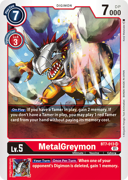 BT7-013 SUPER RARE MetalGreymon