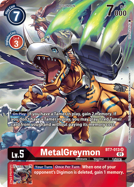 BT7-013 ALTERNATE ART MetalGreymon