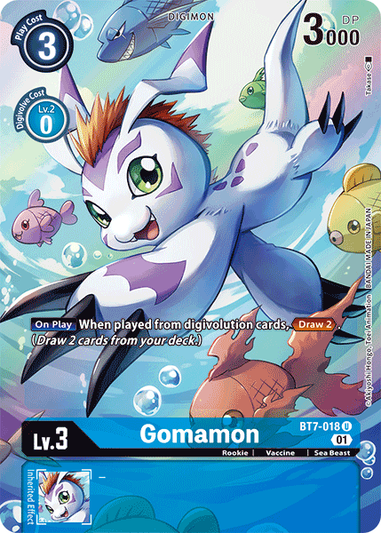 BT7-018 ALTERNATE ART Gomamon