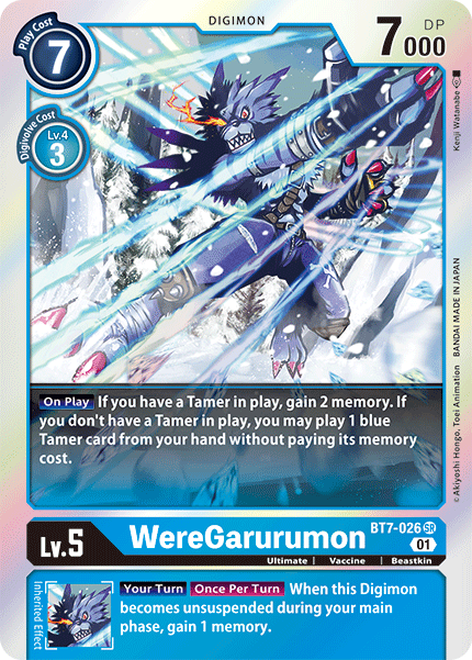 BT7-026 SUPER RARE WereGarurumon