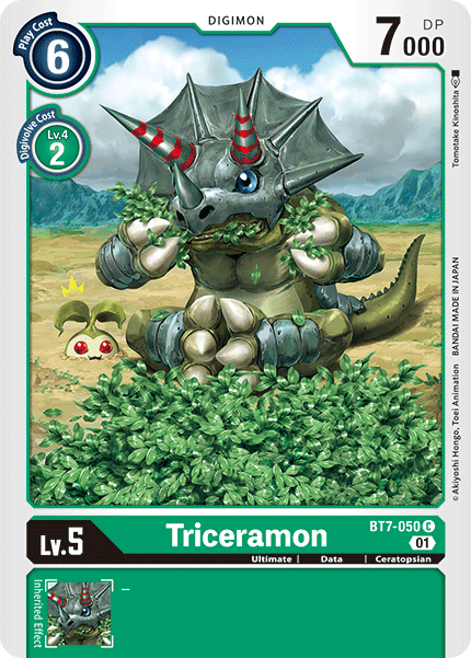 BT7-050 Triceramon Common