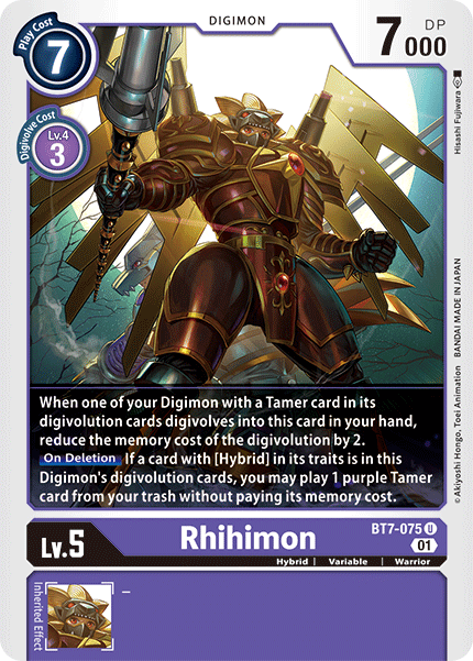 BT7-075 Rhihimon Uncommon