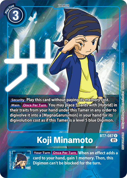 BT7-087 ALTERNATE ART Koji Minamoto