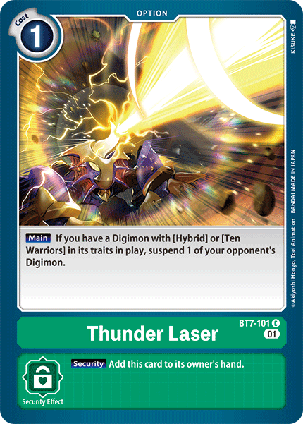 BT7-101 Thunder Laser Common