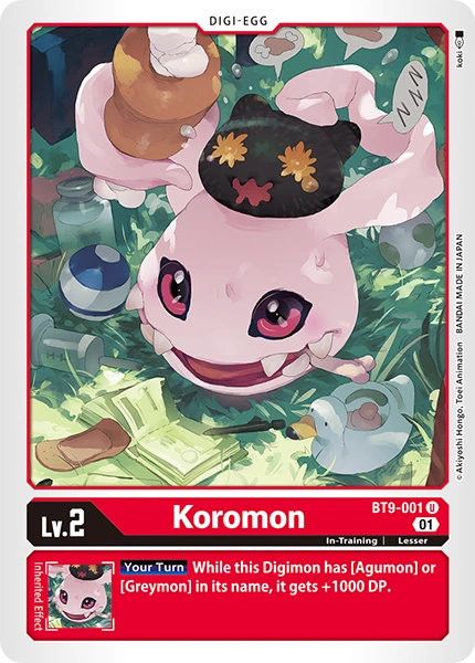 BT9-001 Koromon Uncommon