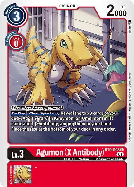 BT9-008 Agumon X Antibody Uncommon