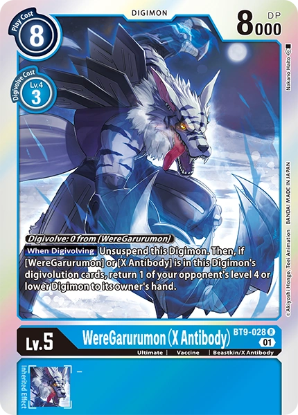 BT9-028 WereGarurumon X Antibody Rare