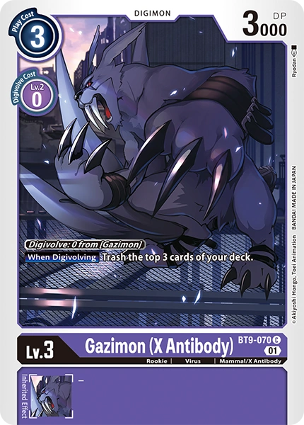 BT9-070 Gazimon X Antibody Common