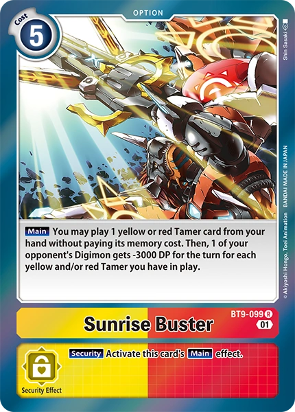 BT9-099 Sunrise Buster Rare