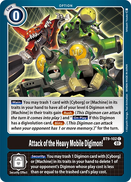 BT9-102 Attack of the Heavy Mobile Digimon! Common