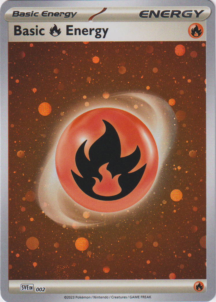 002 Basic Fire Energy Galaxy Holo Scarlet & Violet 151