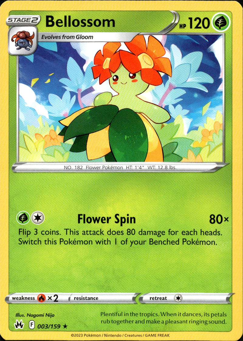 003/159 Bellossom Rare Crown Zenith