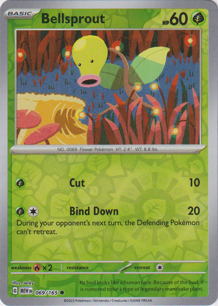 069/165 Bellsprout Common Reverse Holo Scarlet & Violet 151