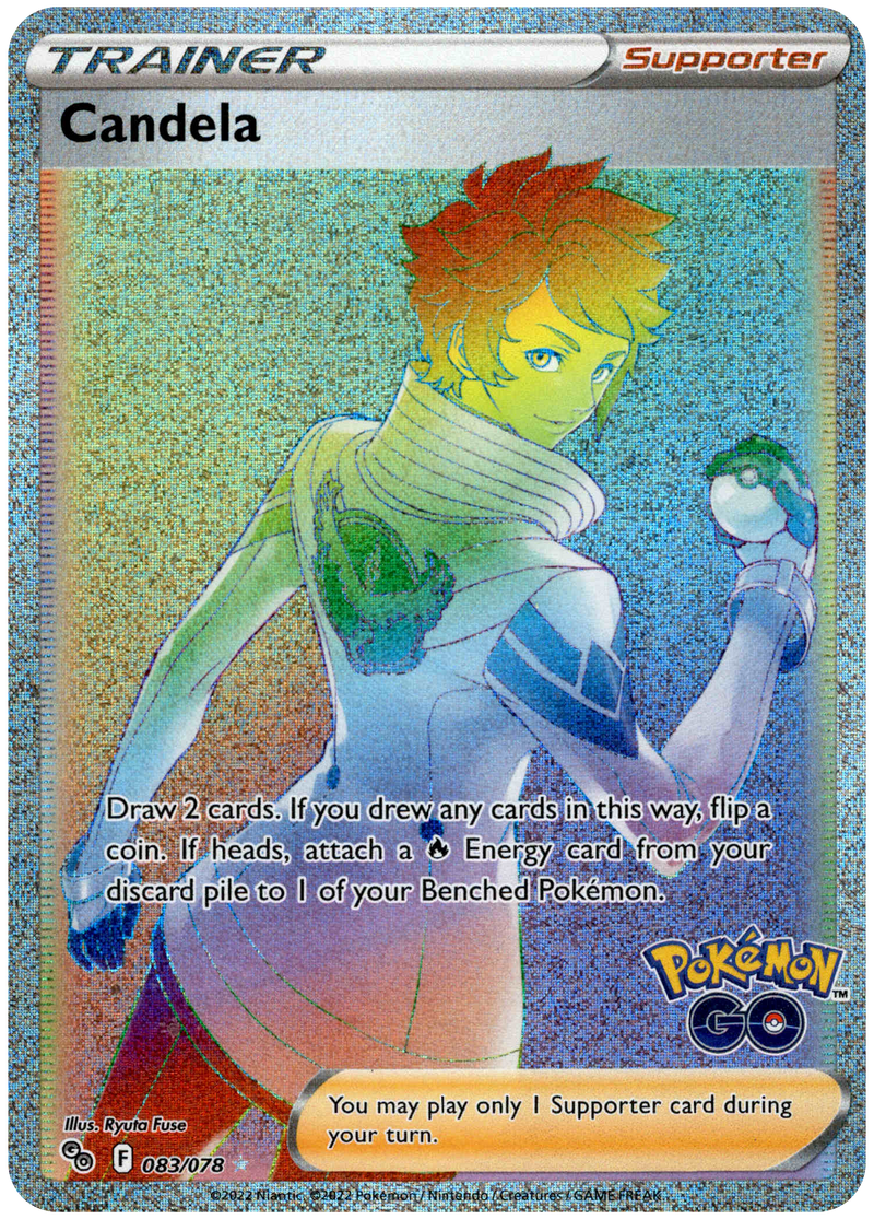 083/078 Candela Secret Rare Pokemon GO