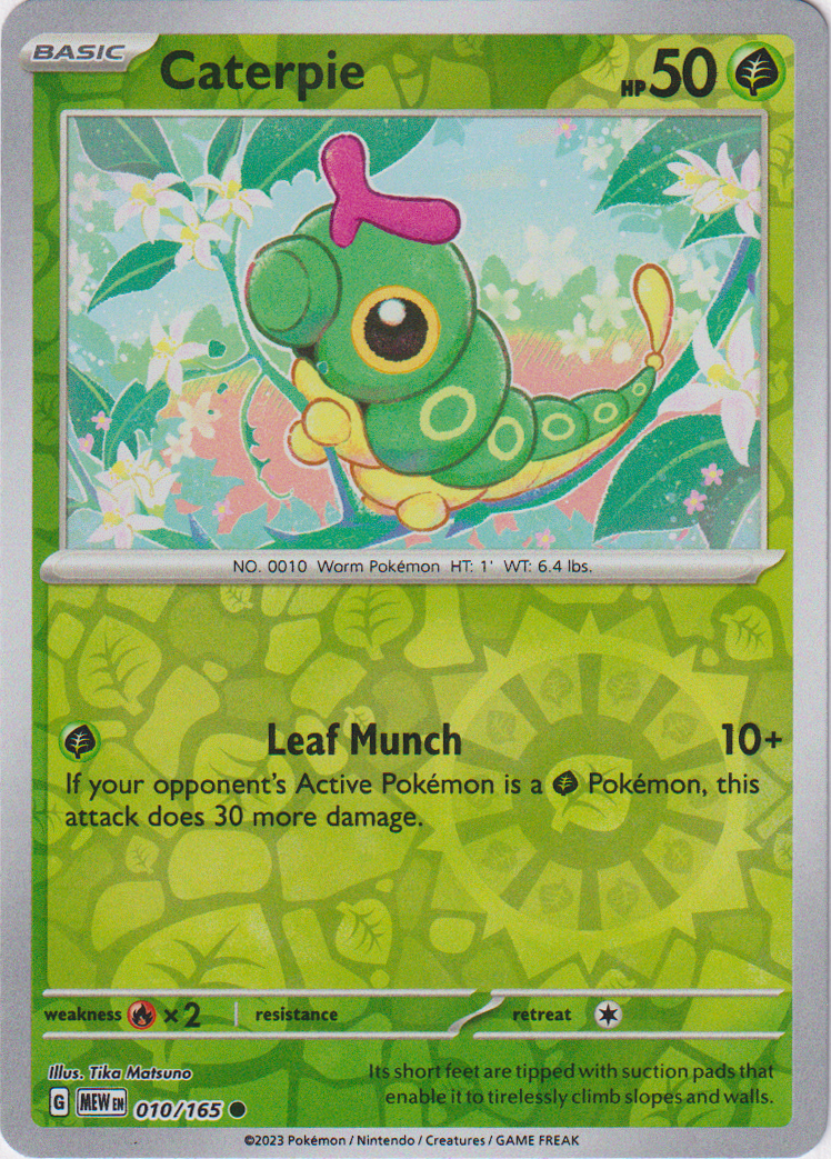 010/165 Caterpie Common Reverse Holo Scarlet & Violet 151