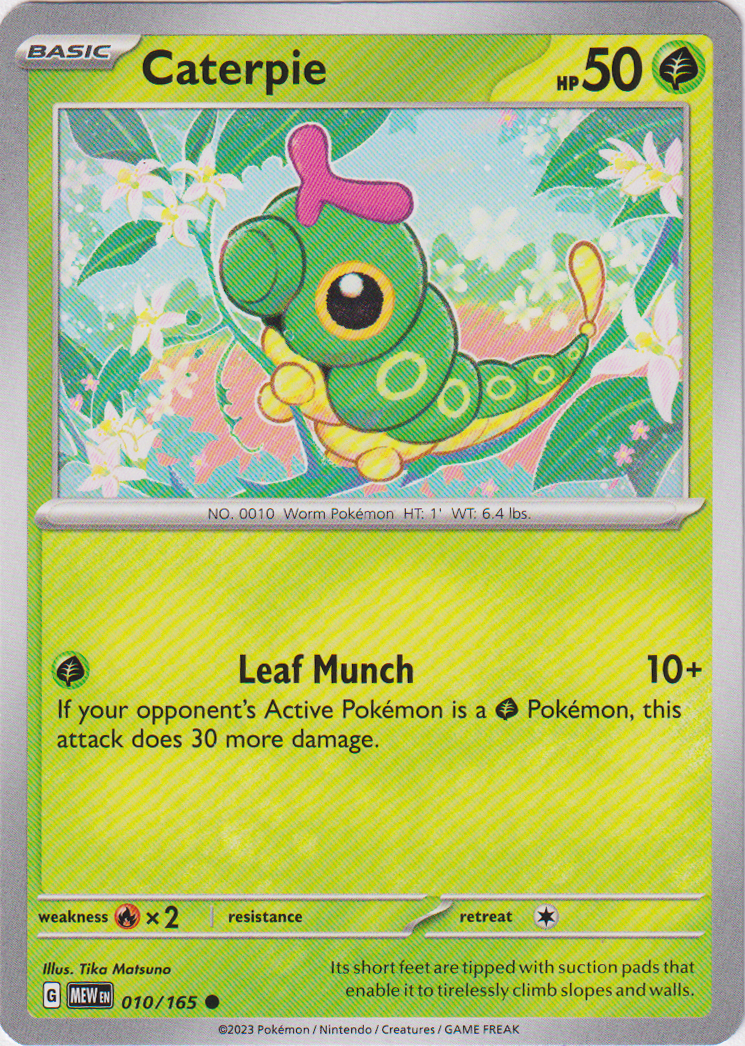 010/165 Caterpie Common Scarlet & Violet 151