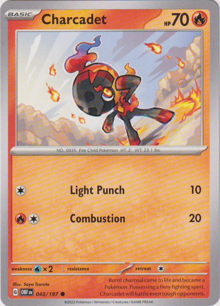 043/197 Charcadet Common Obsidian Flames