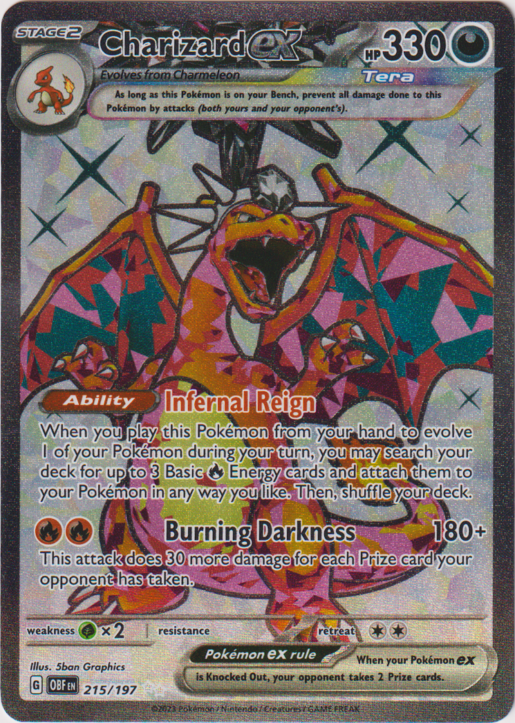 215/197 Charizard EX Full Art Obsidian Flames