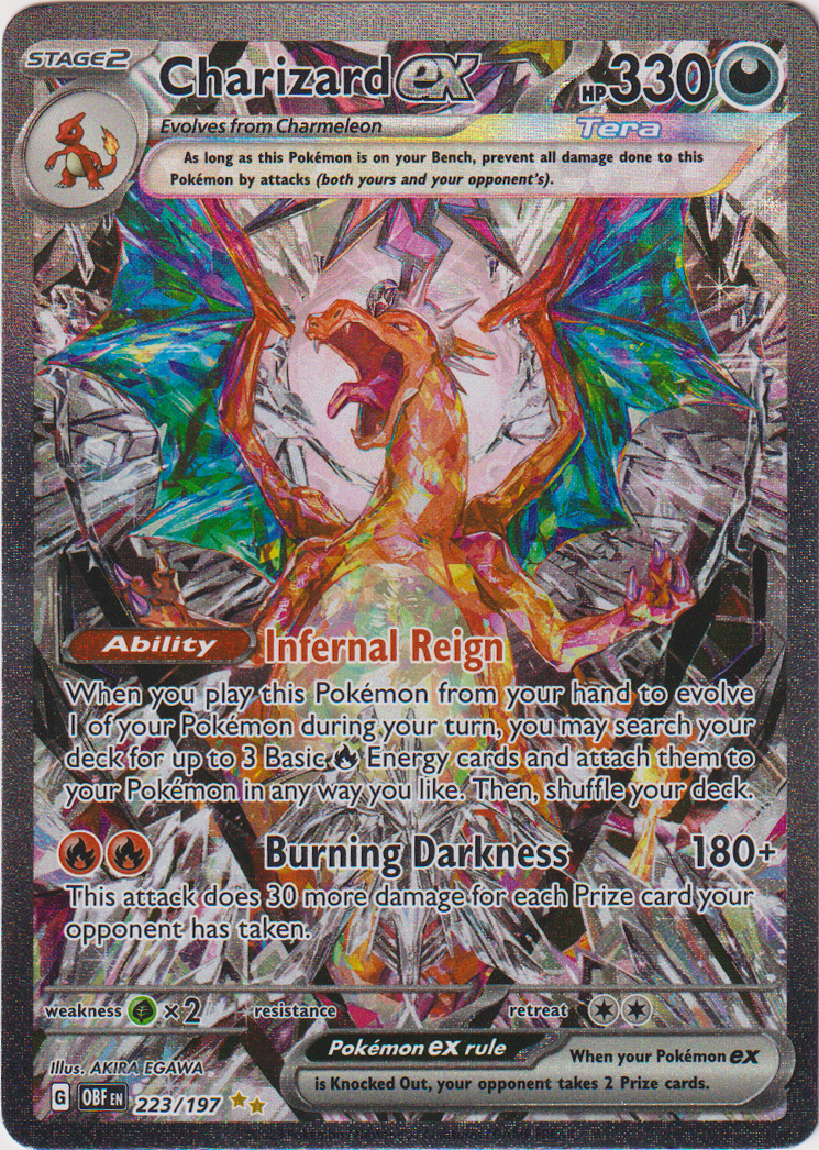 223/197 Charizard EX Special Illustration Rare Obsidian Flames