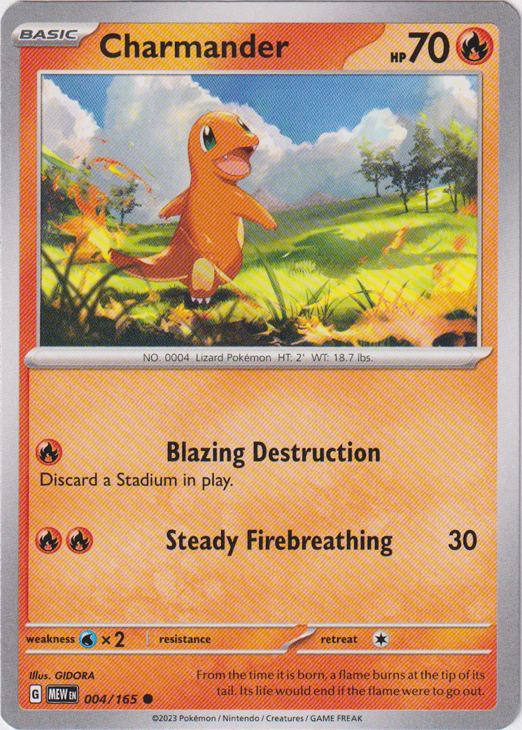 004/165 Charmander Common Scarlet & Violet 151