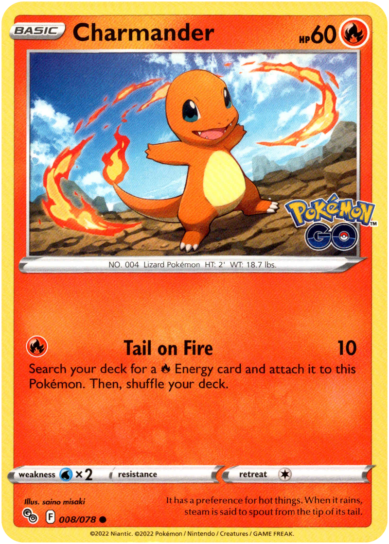 008/078 Charmander Common Pokemon GO