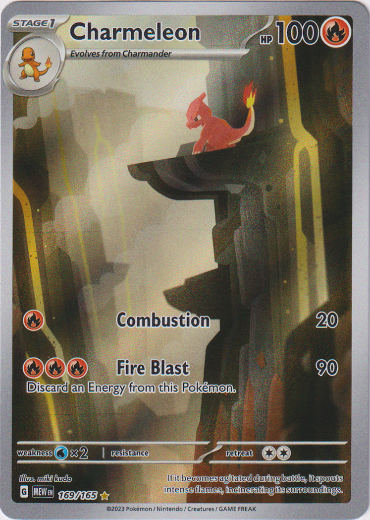 169/165 Charmeleon Illustration Rare Scarlet & Violet 151