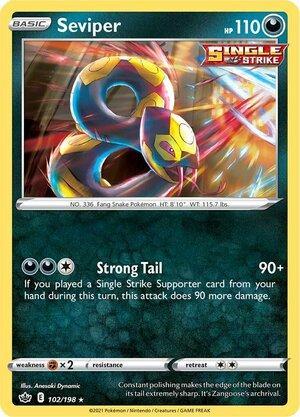 102/198 Seviper Rare Chilling Reign