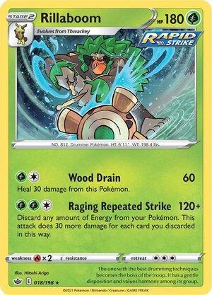 018/198 Rillaboom Holo Rare Chilling Reign